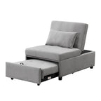 Divano letto pieghevole in ottomana - Grigio