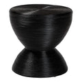 Tavolino in rattan naturale laminato Tokyo - Tavolino a clessidra con design scultoreo, stile boho chic per il soggiorno