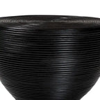 Tavolino in rattan naturale laminato Tokyo - Tavolino a clessidra con design scultoreo, stile boho chic per il soggiorno