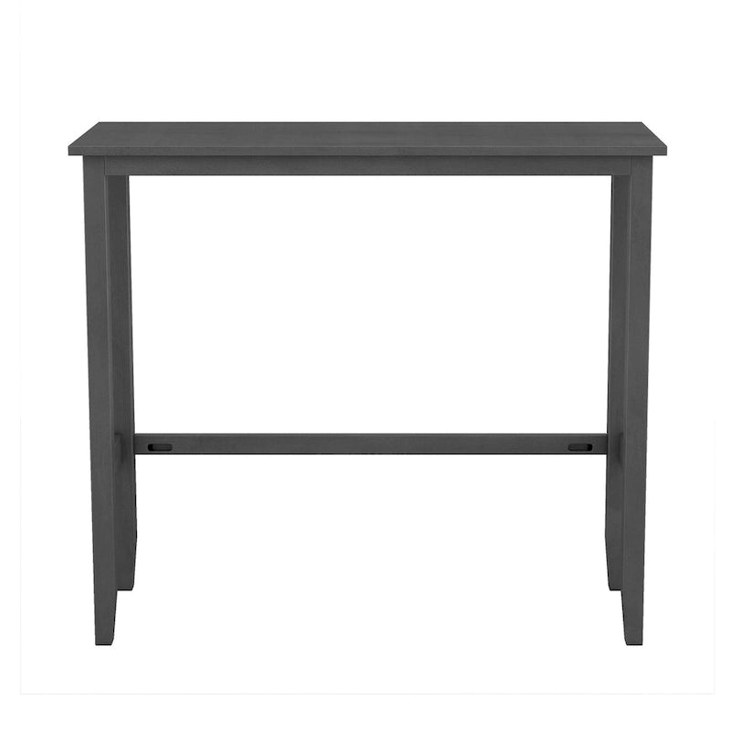 Set da pranzo da 3 pezzi in stile rustico con tavolo rettangolare e 2 sedie