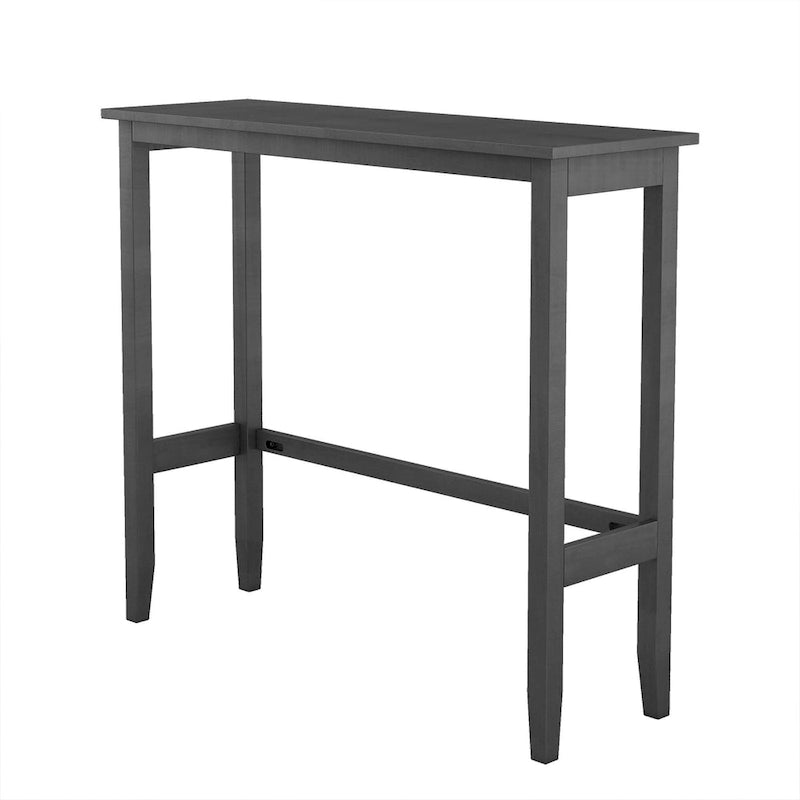 Set da pranzo da 3 pezzi in stile rustico con tavolo rettangolare e 2 sedie