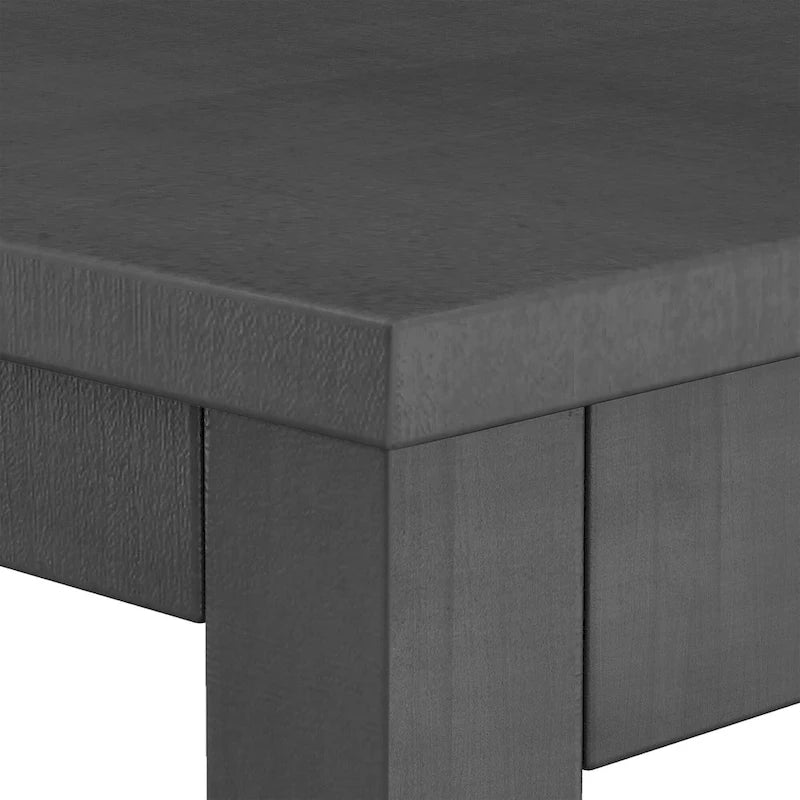 Set da pranzo da 3 pezzi in stile rustico con tavolo rettangolare e 2 sedie