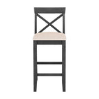 Set da pranzo da 3 pezzi in stile rustico con tavolo rettangolare e 2 sedie