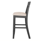 Set da pranzo da 3 pezzi in stile rustico con tavolo rettangolare e 2 sedie