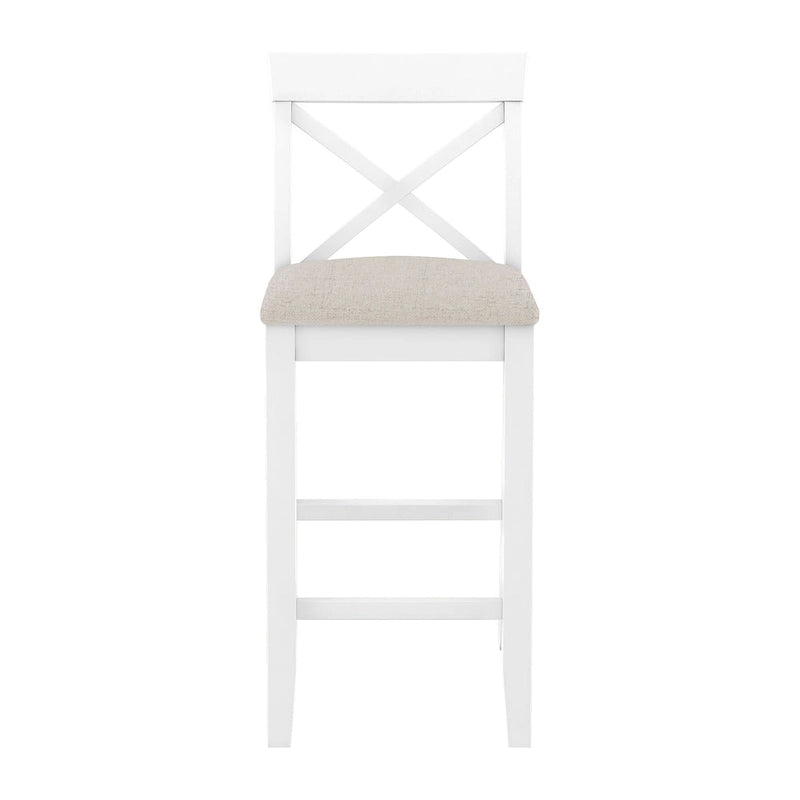 Set da pranzo da 3 pezzi in stile rustico con tavolo rettangolare e 2 sedie