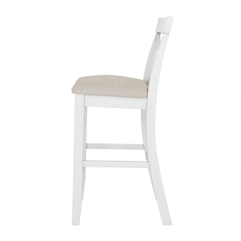 Set da pranzo da 3 pezzi in stile rustico con tavolo rettangolare e 2 sedie
