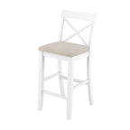 Set da pranzo da 3 pezzi in stile rustico con tavolo rettangolare e 2 sedie