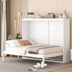 Letto a scomparsa in legno massello, Salvaspazio
