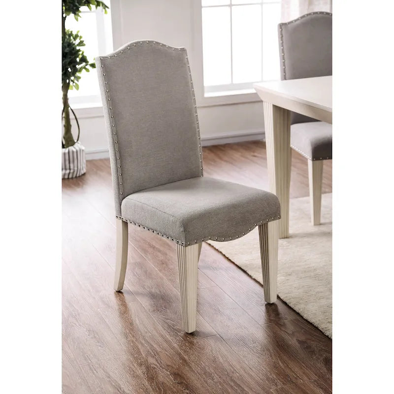 Sope Antique Grey Fabric Dining Chairs (Set of 2) by 