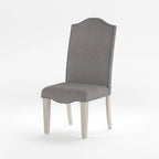 Sedie da pranzo in tessuto grigio anticato (set di 2)