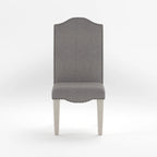 Sedie da pranzo in tessuto grigio anticato (set di 2)