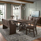 Set da pranzo allungabile in legno