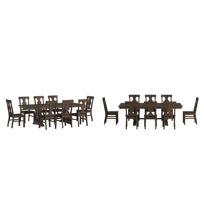 Set da pranzo allungabile in legno