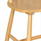 Sedie da pranzo con schienale alto a fuso in stile rustico (set da 2) - 36H