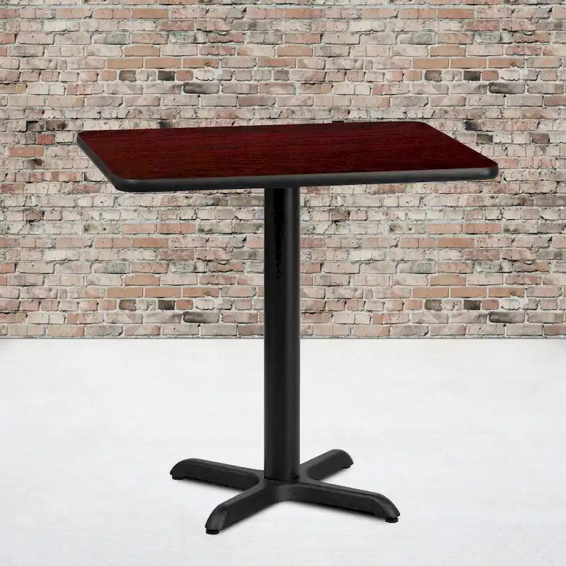 Piano tavolo rettangolare laminato 24 x 30 con base alta 22 x 22 - 24W x 30D x 31.125H