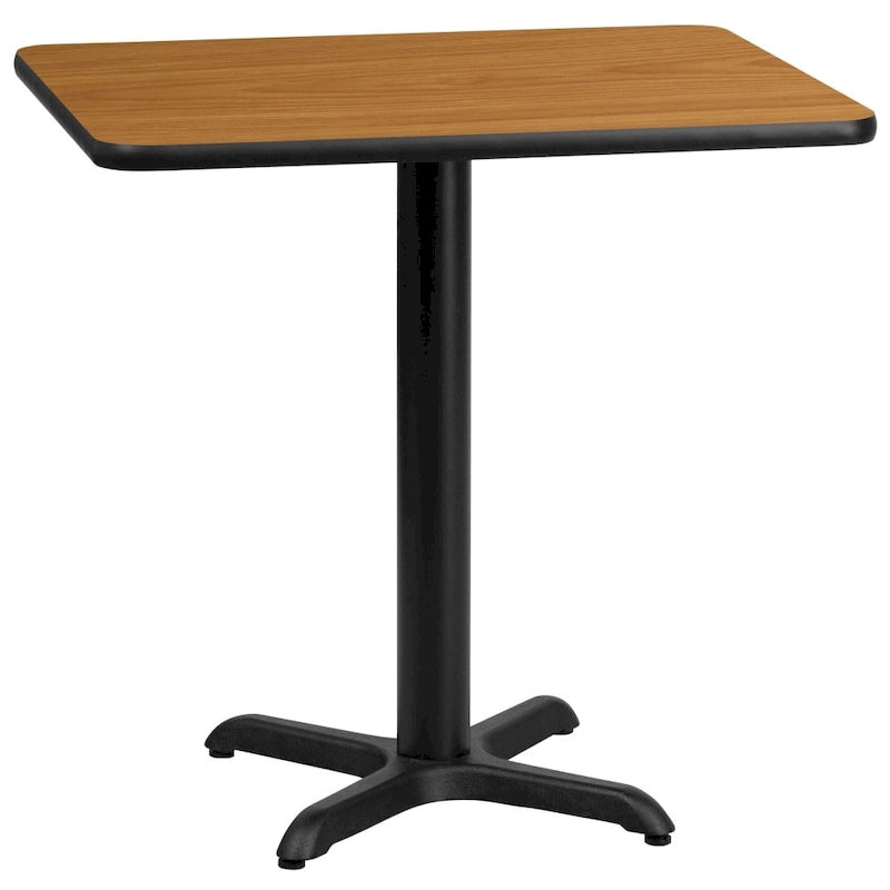 Piano tavolo rettangolare laminato 24 x 30 con base alta 22 x 22 - 24W x 30D x 31.125H