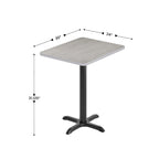 Piano tavolo rettangolare laminato 24 x 30 con base alta 22 x 22 - 24W x 30D x 31.125H