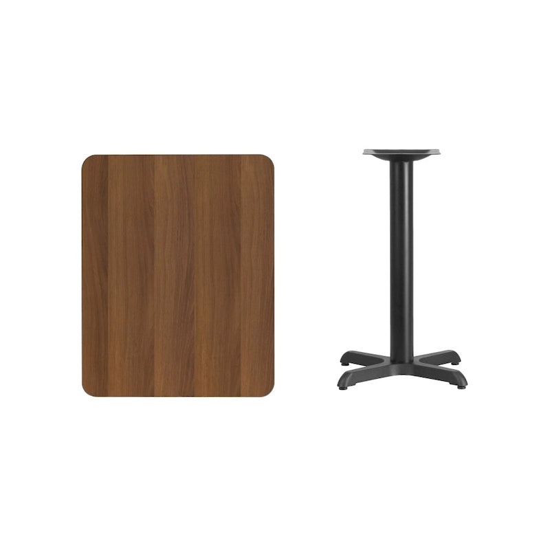 Piano tavolo rettangolare laminato 24 x 30 con base alta 22 x 22 - 24W x 30D x 31.125H