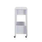 Carrello di servizio moderno a 2 cassetti con ruote e portasalviette
