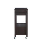 Carrello di servizio moderno a 2 cassetti con ruote e portasalviette