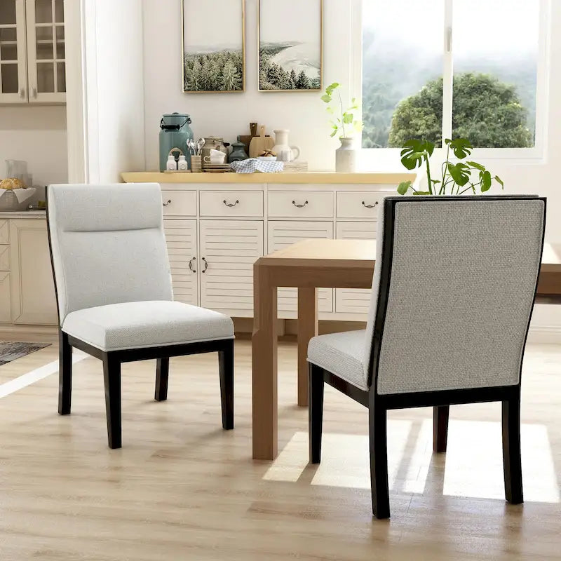  Zibo Contemporary Upholstered Side Chairs (Set of 2)
