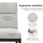 Sedie imbottite contemporanee (Set di 2)