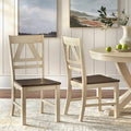 Sedie da pranzo in stile rustico (set da 2)
