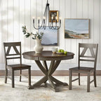 Sedie da pranzo in stile rustico (set da 2)
