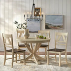 Sedie da pranzo in stile rustico (set da 2)