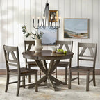 Sedie da pranzo in stile rustico (set da 2)