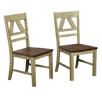 Sedie da pranzo in stile rustico (set da 2)