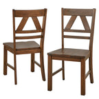 Sedie da pranzo in stile rustico (set da 2)
