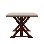 Tavolo da pranzo in rovere da 78 pollici con base a X
