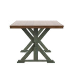 Tavolo da pranzo in rovere da 78 pollici con base a X