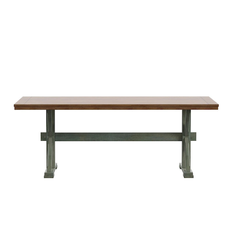 Tavolo da pranzo in rovere da 78 pollici con base a X