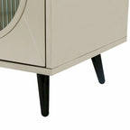 Mobile TV in Legno con Mobiletto Contenitore e Ripiani Regolabili - N/A