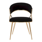 Sedia da pranzo imbottita oro (set da 2)