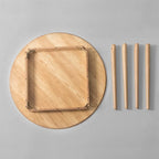 Tavolo da pranzo in legno stile Mid-Century 42 - Marrone