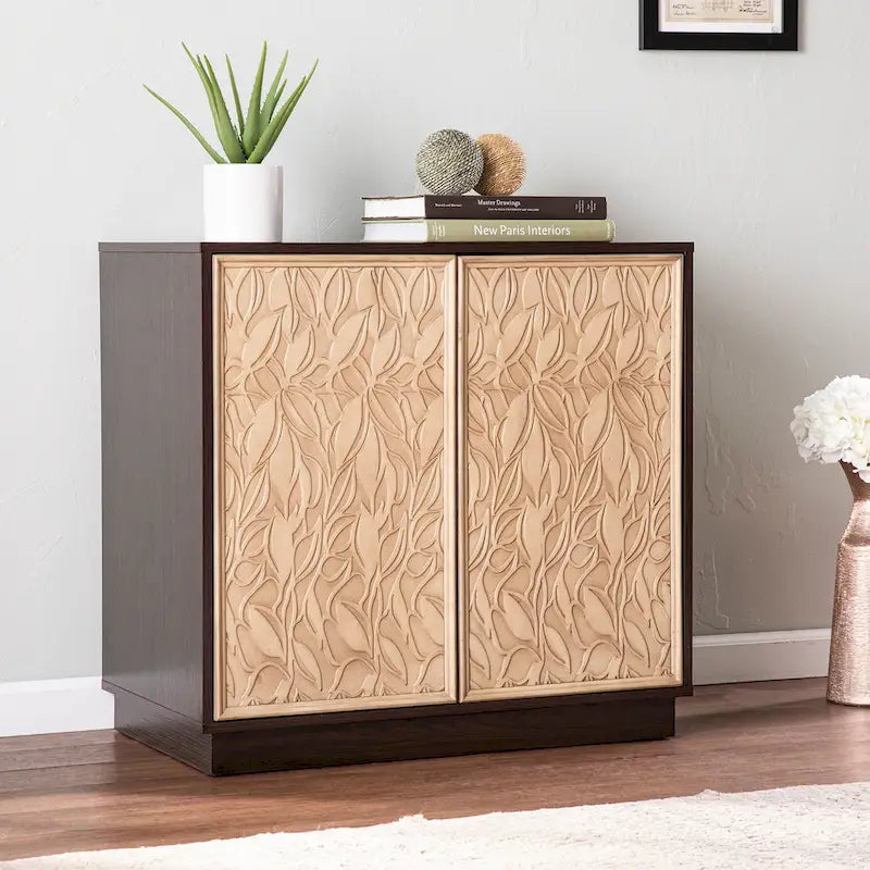  Elinda Transitional Brown Wood Cabinet