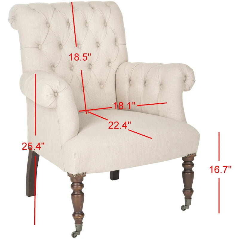 Poltrona Club Tortora Vera - 32,7 x 33,9 x 35,4 - 33Lx34Px35A
