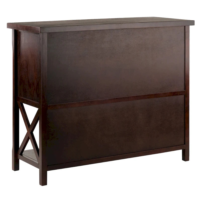 Credenza buffet, Cappuccino - 43,8 L x 18 P x 35,9 H