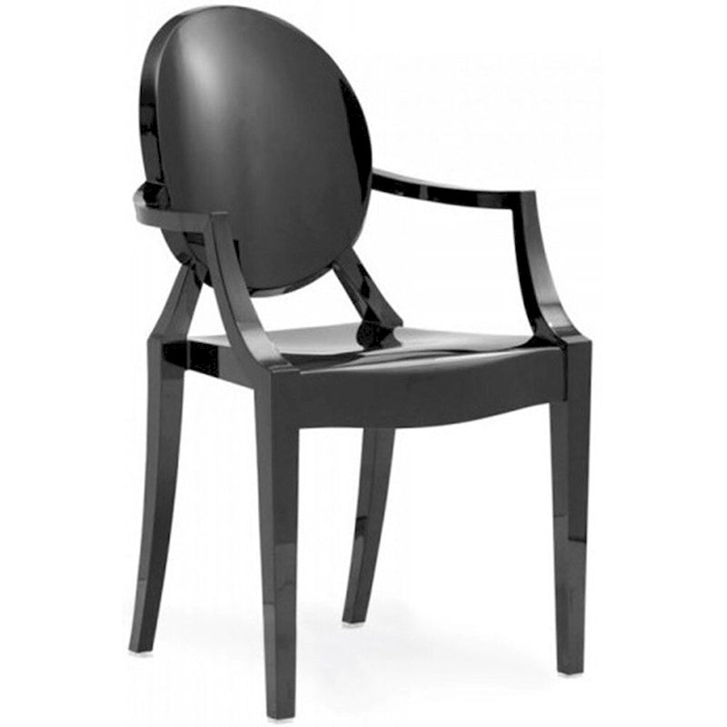 Set di 2 sedie impilabili in lucite trasparente per cucina, patio, sala da pranzo, soggiorno, camera da letto, festa con schienale ovale, ufficio