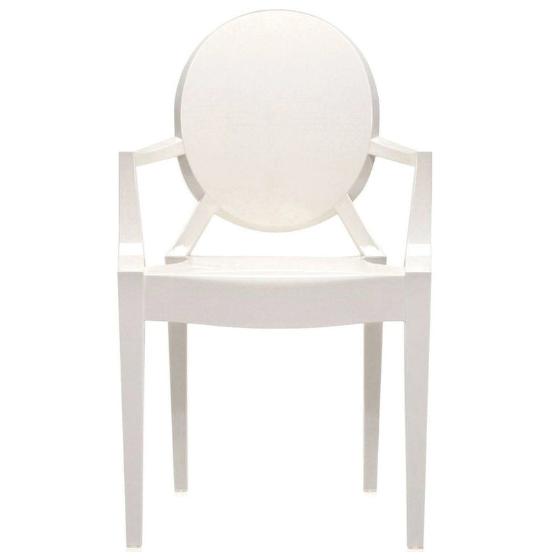 Set di 2 sedie impilabili in lucite trasparente per cucina, patio, sala da pranzo, soggiorno, camera da letto, festa con schienale ovale, ufficio