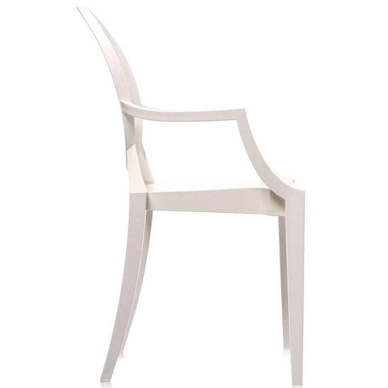 Set di 2 sedie impilabili in lucite trasparente per cucina, patio, sala da pranzo, soggiorno, camera da letto, festa con schienale ovale, ufficio