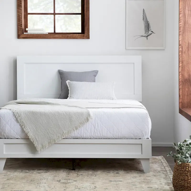 Letto a piattaforma classico in legno
