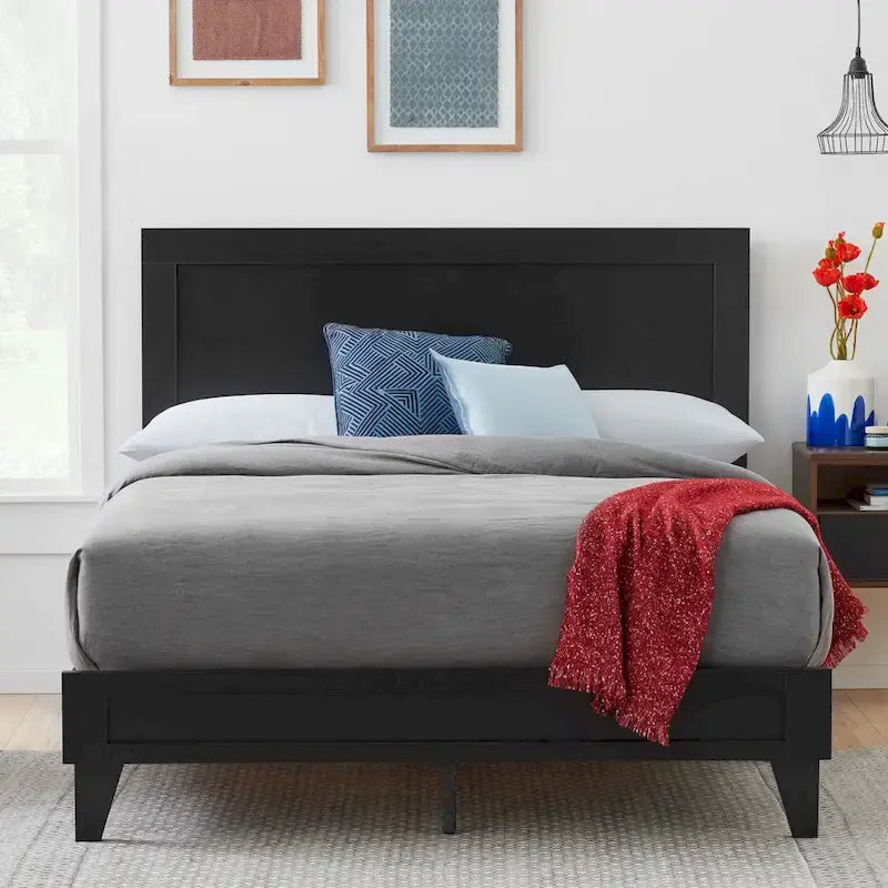 Letto a piattaforma classico in legno
