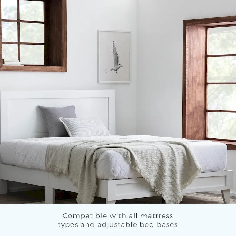 Letto a piattaforma classico in legno