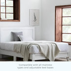 Letto a piattaforma classico in legno