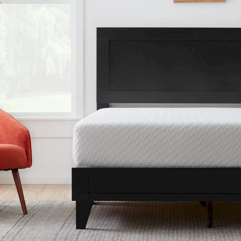 Letto a piattaforma classico in legno