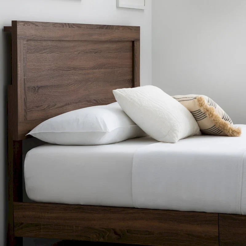 Letto a piattaforma classico in legno